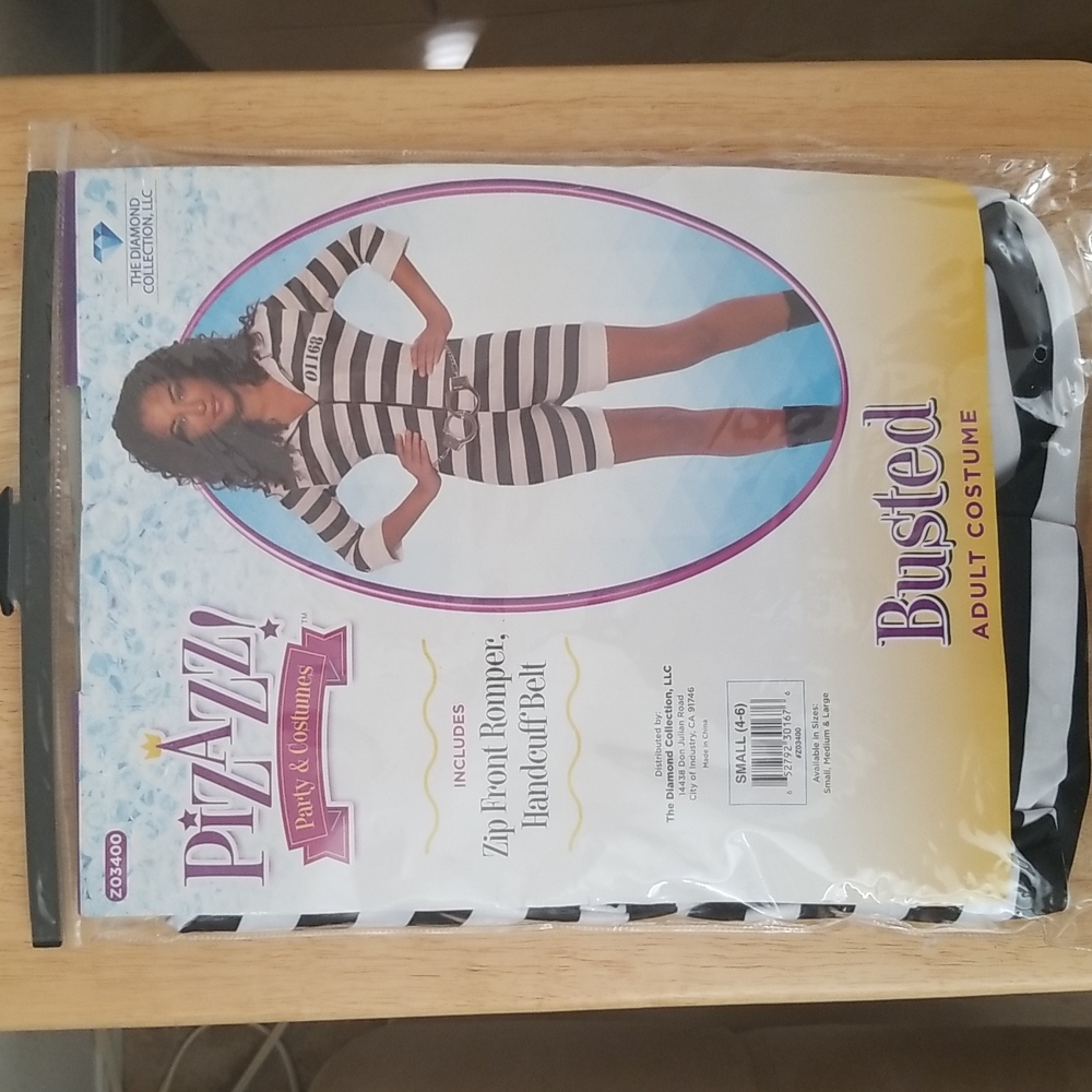 "Busted" Adult Prisoner Costume by Pizazz! Party & Costumes